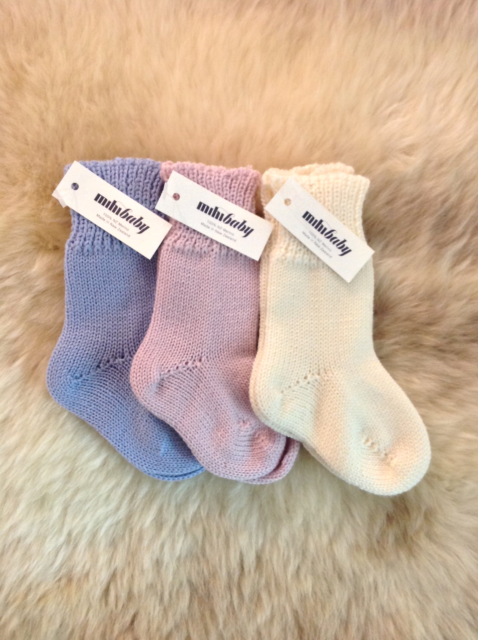 Mihi Baby Plain Socks